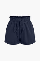 Moon 45 DARK BLUE / XS Drawstring Rolled Hem Shorts