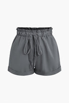 Moon 45 DIM GRAY / XS Drawstring Rolled Hem Shorts