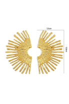 Moon 45 Elegant Metal Scalloped Earrings