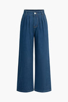 Moon 45 Faded Wide Leg Jeans