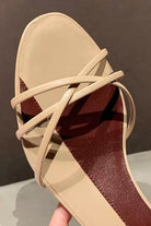 Moon 45 French Style Low-Heel Lambskin Sandals