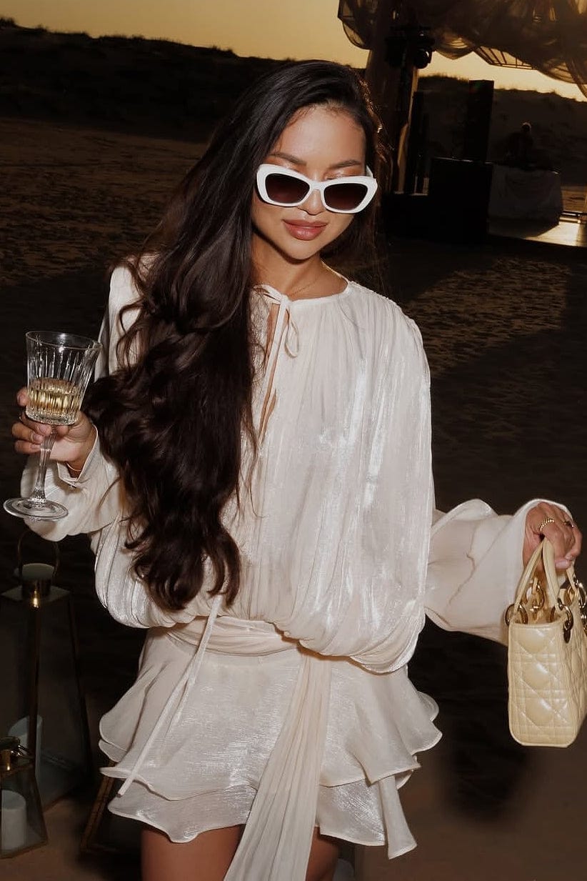 Moon 45 Fully-pleated Ruffled Mini Dress