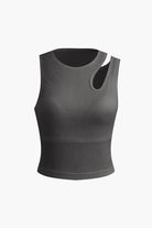 Moon 45 GRAY / S Basic Cut Out Tank Top