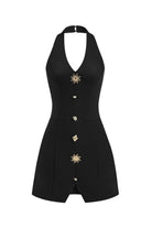 Moon 45 Gray / S Metal Buckle Bodycon Mini Skirt