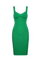 Moon 45 Green / XS Bandage Bodycon Midi Dress