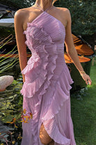 Moon 45 Halter Neck Ruffle Dress