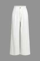 Moon 45 IVORY / XS Faded Wide Leg Jeans