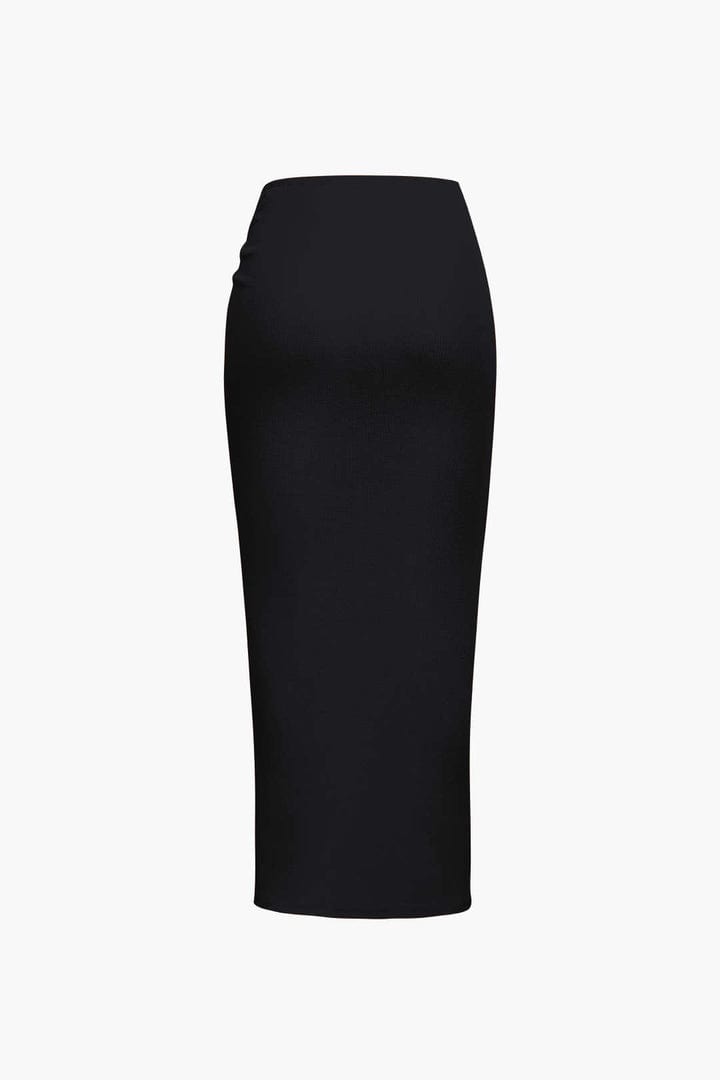 Moon 45 Knot Side Slit Midi Skirt