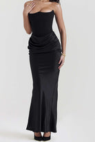 Moon 45 Layer Strapless Mermaid Maxi Dress