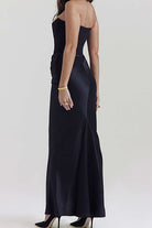 Moon 45 Layer Strapless Mermaid Maxi Dress