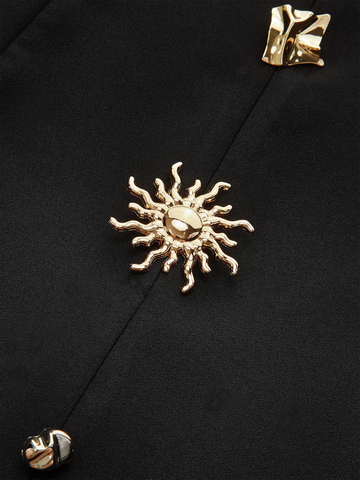 Moon 45 Metal Buckle Bodycon Mini Skirt