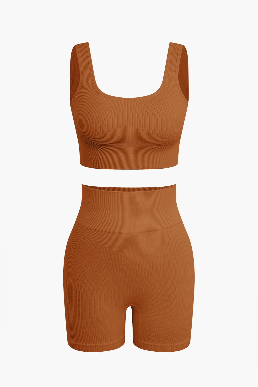 Moon 45 MOCHA / S Basic Yoga Tank & Shorts Set