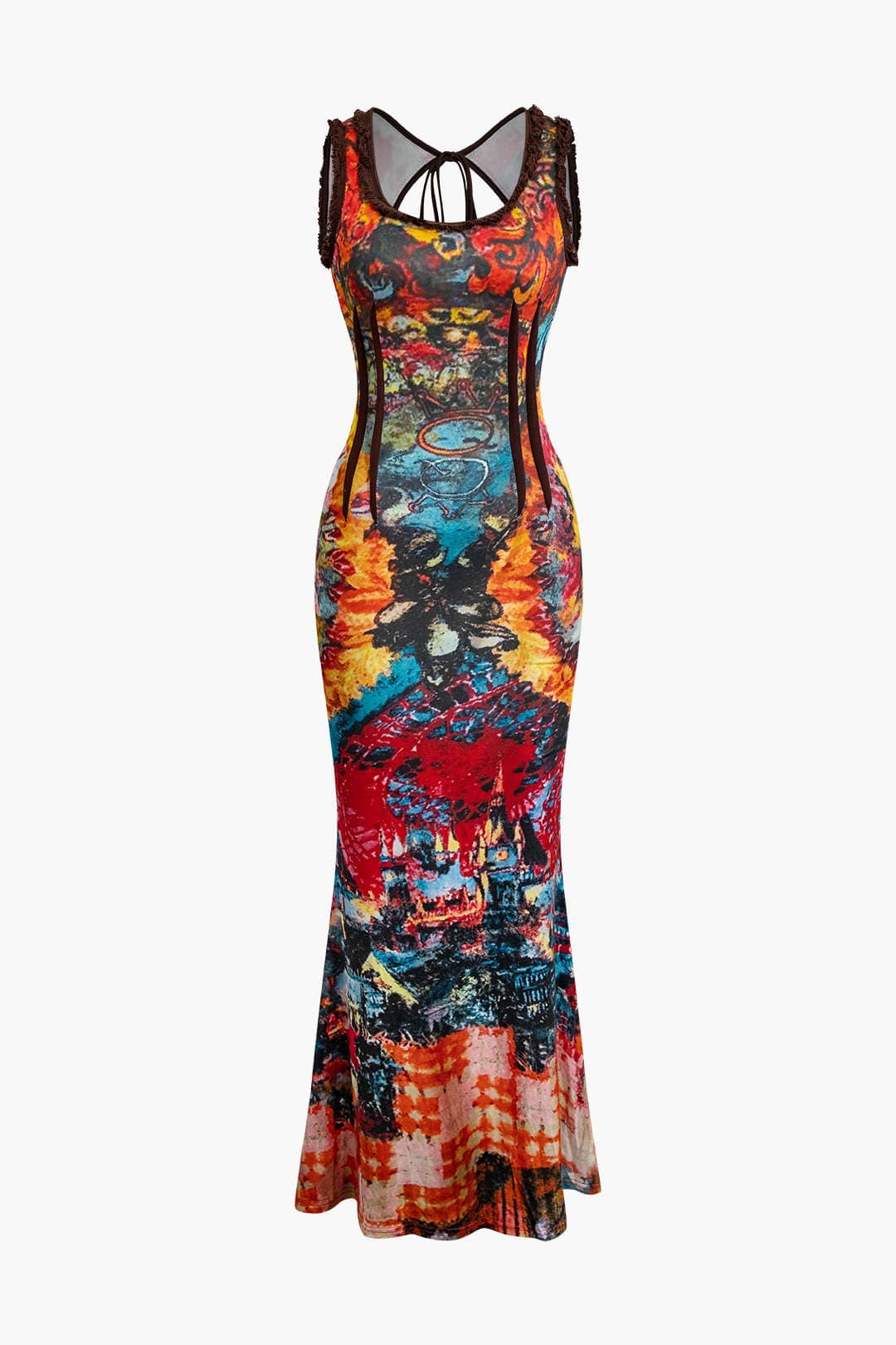 Moon 45 MULTICOLOR / S Tie Dye Tank Maxi Dress