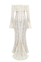 Moon 45 Off Shoulder Lace Maxi Dress