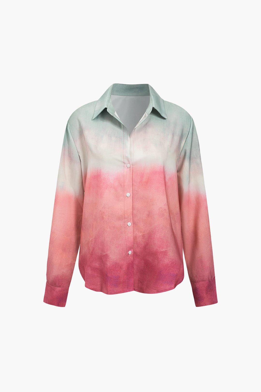 Moon 45 Ombre Satin Long Sleeve Shirt