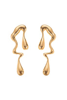 Moon 45 ONE SIZE / Gold Chic Asymmetric Water Drop Earrings