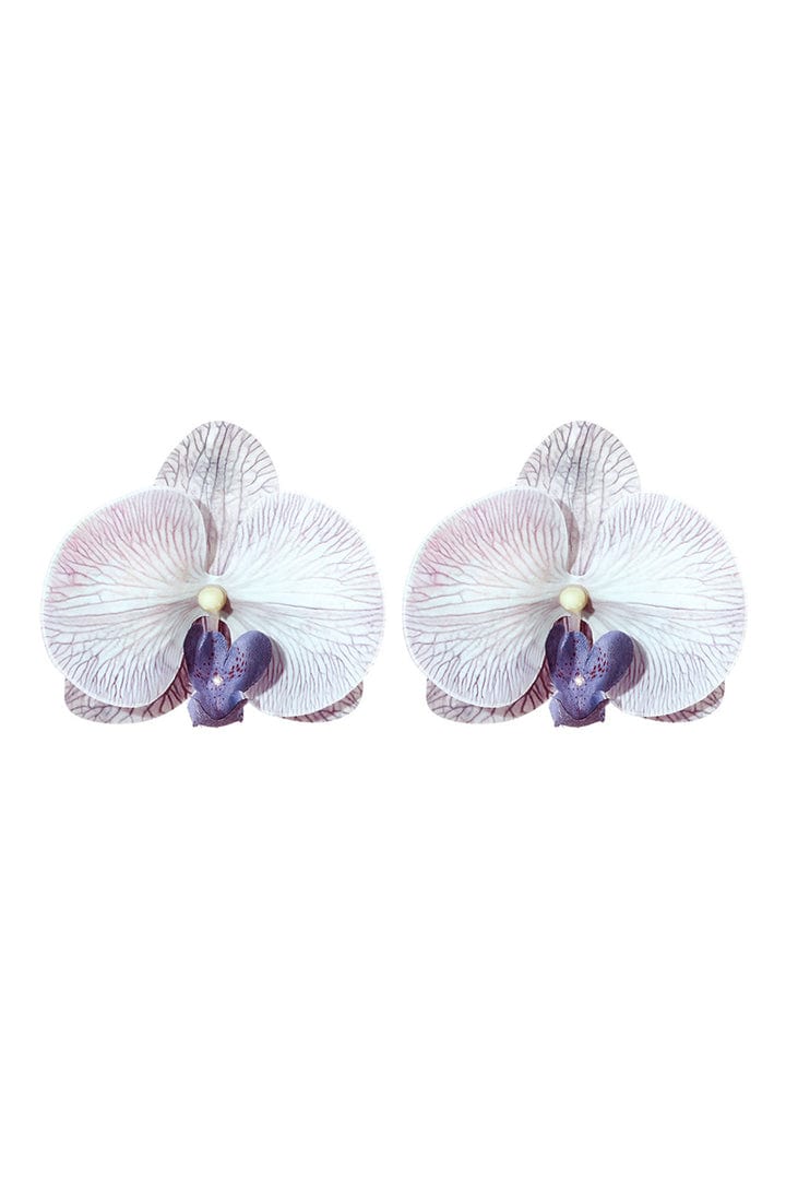 Moon 45 Phalaenopsis Orchid Earrings