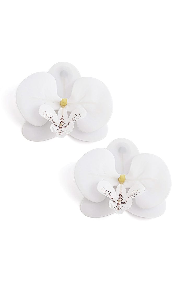 Moon 45 Phalaenopsis Orchid Earrings