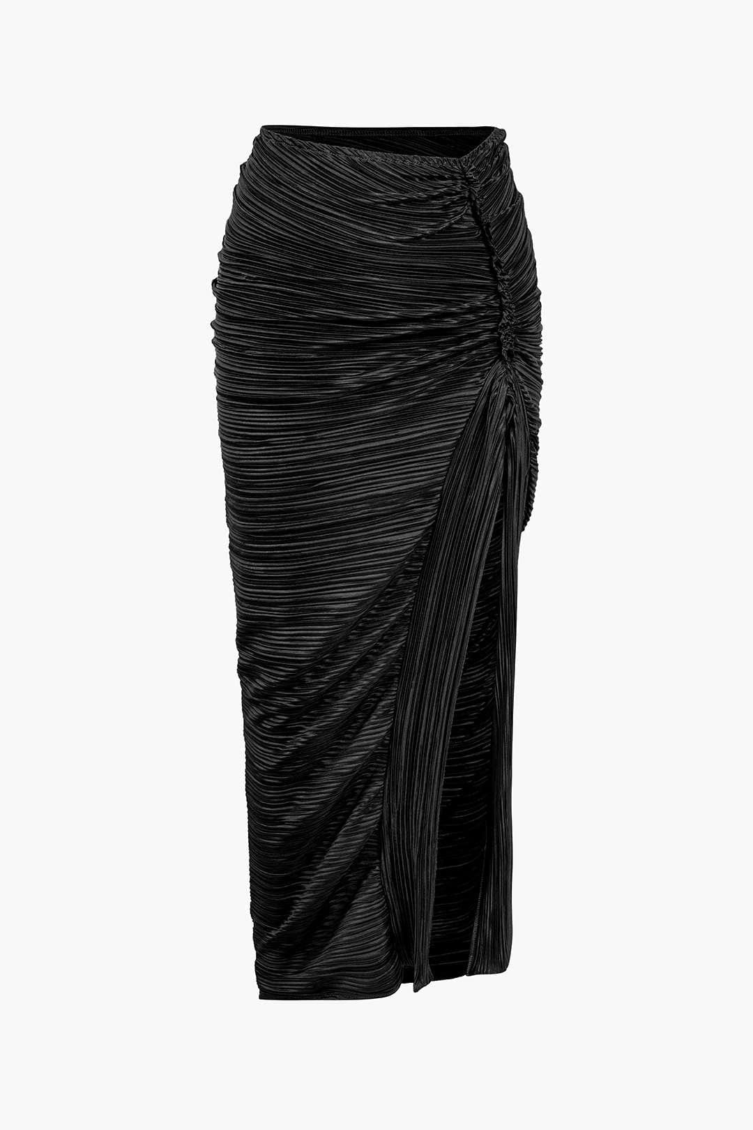 Moon 45 Pleated Halter Midi Skirt Set