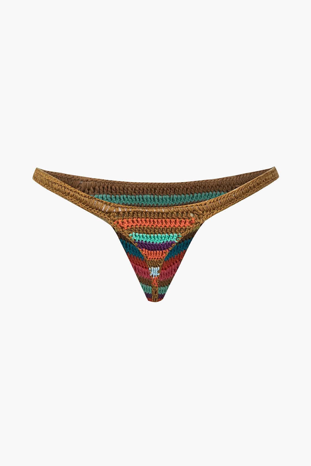 Moon 45 Rainbow Stripe Crochet Bikini Set