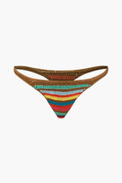 Moon 45 Rainbow Stripe Crochet Bikini Set