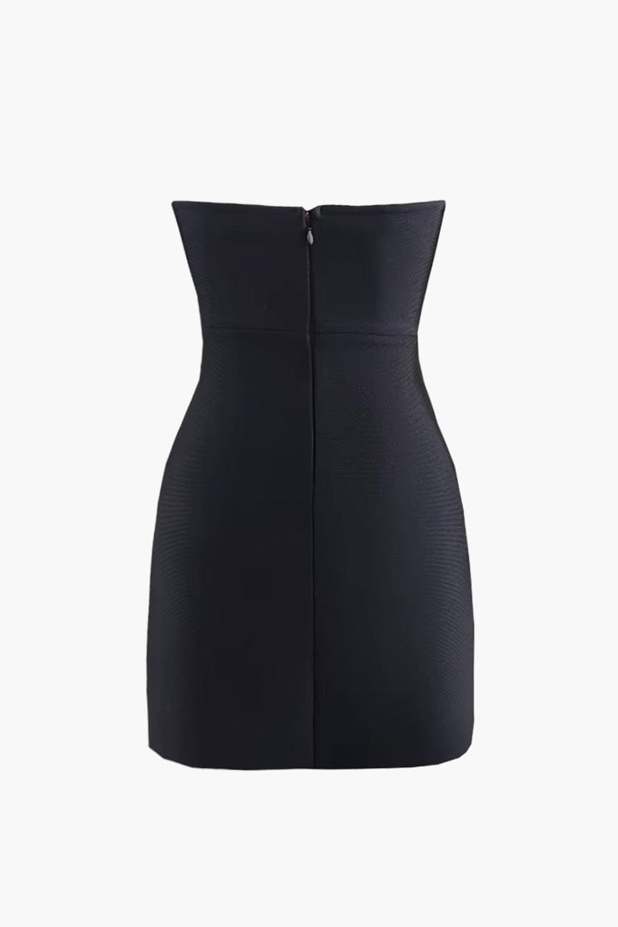 Moon 45 Rhinestone Elegant Party Evening Gown Mini Dress