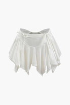 Moon 45 Ruched Drawstring Mini Skirt