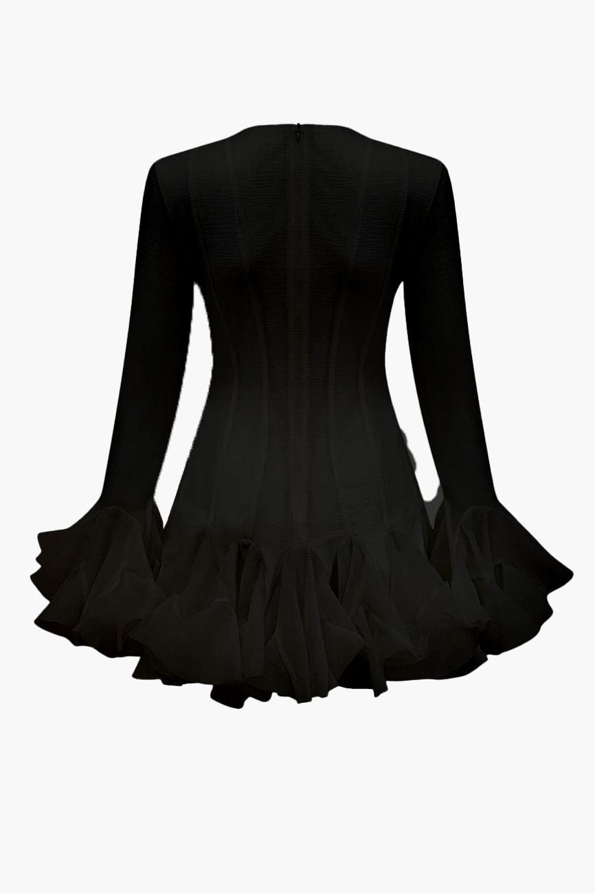 Moon 45 Semi-sheer Flared Mini Dress