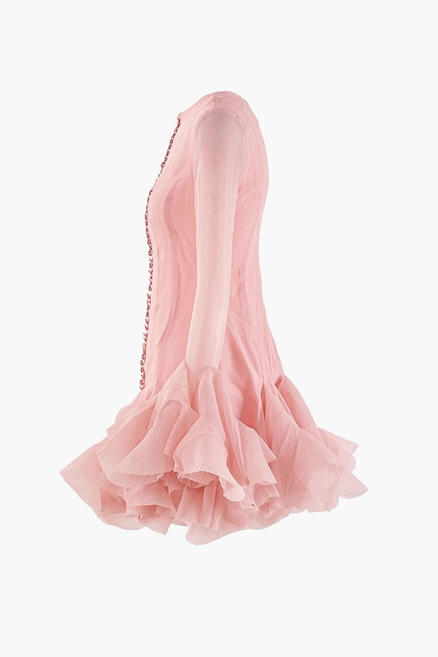 Moon 45 Semi-sheer Flared Mini Dress