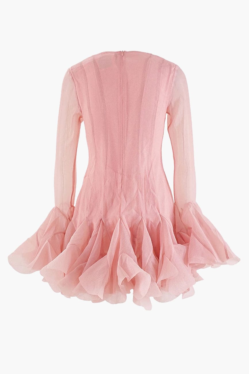 Moon 45 Semi-sheer Flared Mini Dress