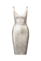 Moon 45 Silver / XS Bandage Bodycon Midi Dress