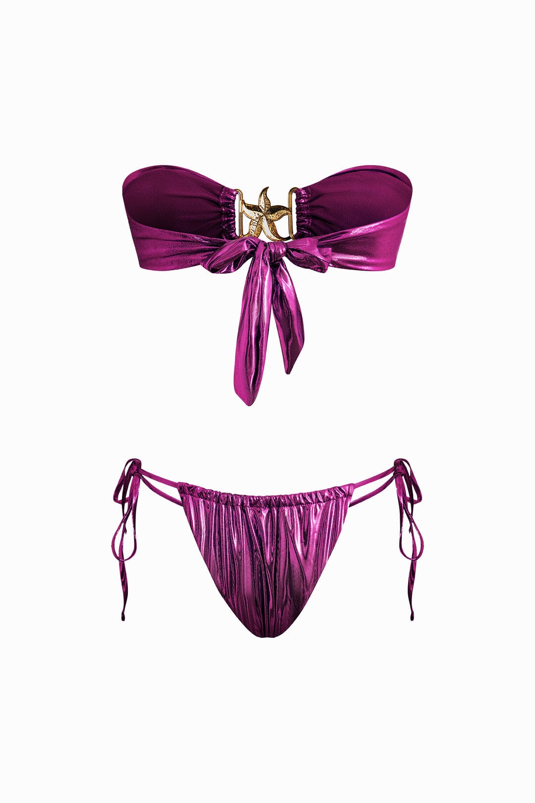 Moon 45 Starfish Knot Ruched Bikini Set