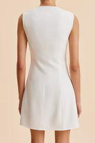 Moon 45 Swirl Metal Button Elegant Mini Skirt