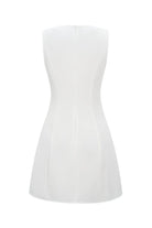 Moon 45 Swirl Metal Button Elegant Mini Skirt