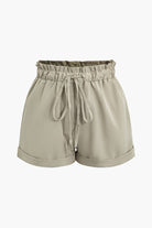 Moon 45 TAN / XS Drawstring Rolled Hem Shorts