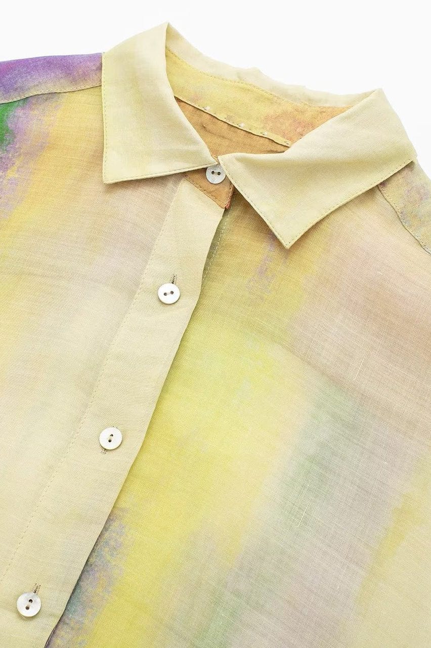 Moon 45 Tie-Dye Printed Wrap Skirt Two-Piece Set