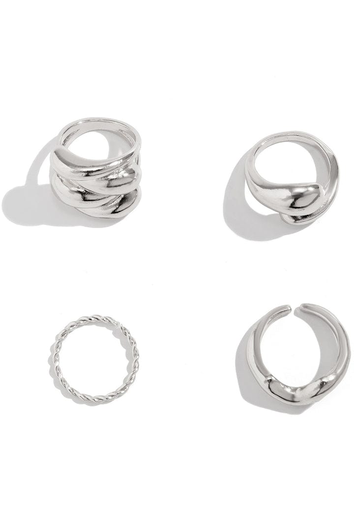 Moon 45 Timeless Elegance Metal Ring Set