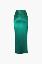 Moon 45 Twist Detail High Slit Skirt