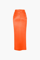 Moon 45 Twist Detail High Slit Skirt