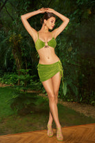 Moon 45 Velvet U-ring Bikini & Sarong Set