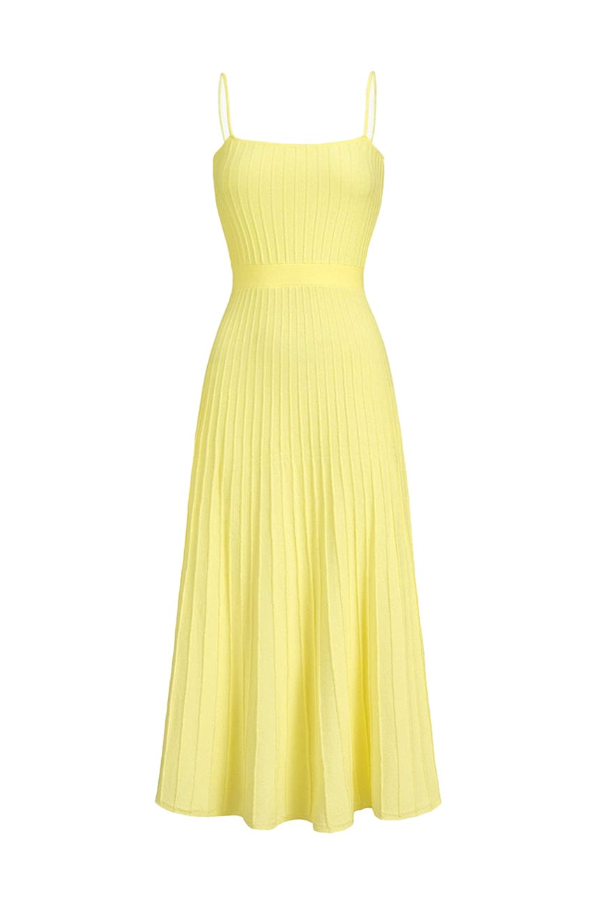 Moon 45 Yellow / S Rib Midi Sundress